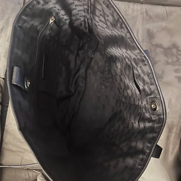 Michael Kors Black Leather Tote - Picture 2 of 2